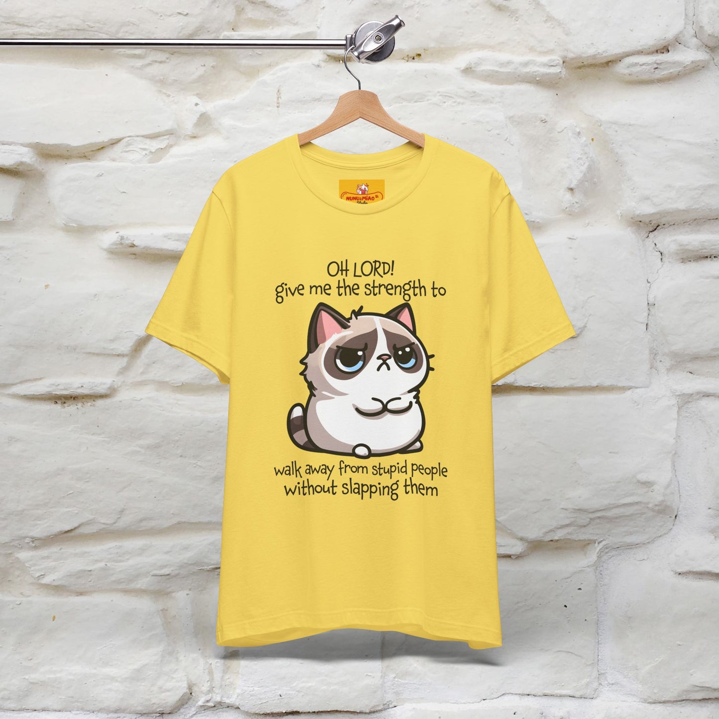 ''Oh Lord! Give Me Strength to ...'' Cat T-Shirt |  | Nunu&Miao Studio