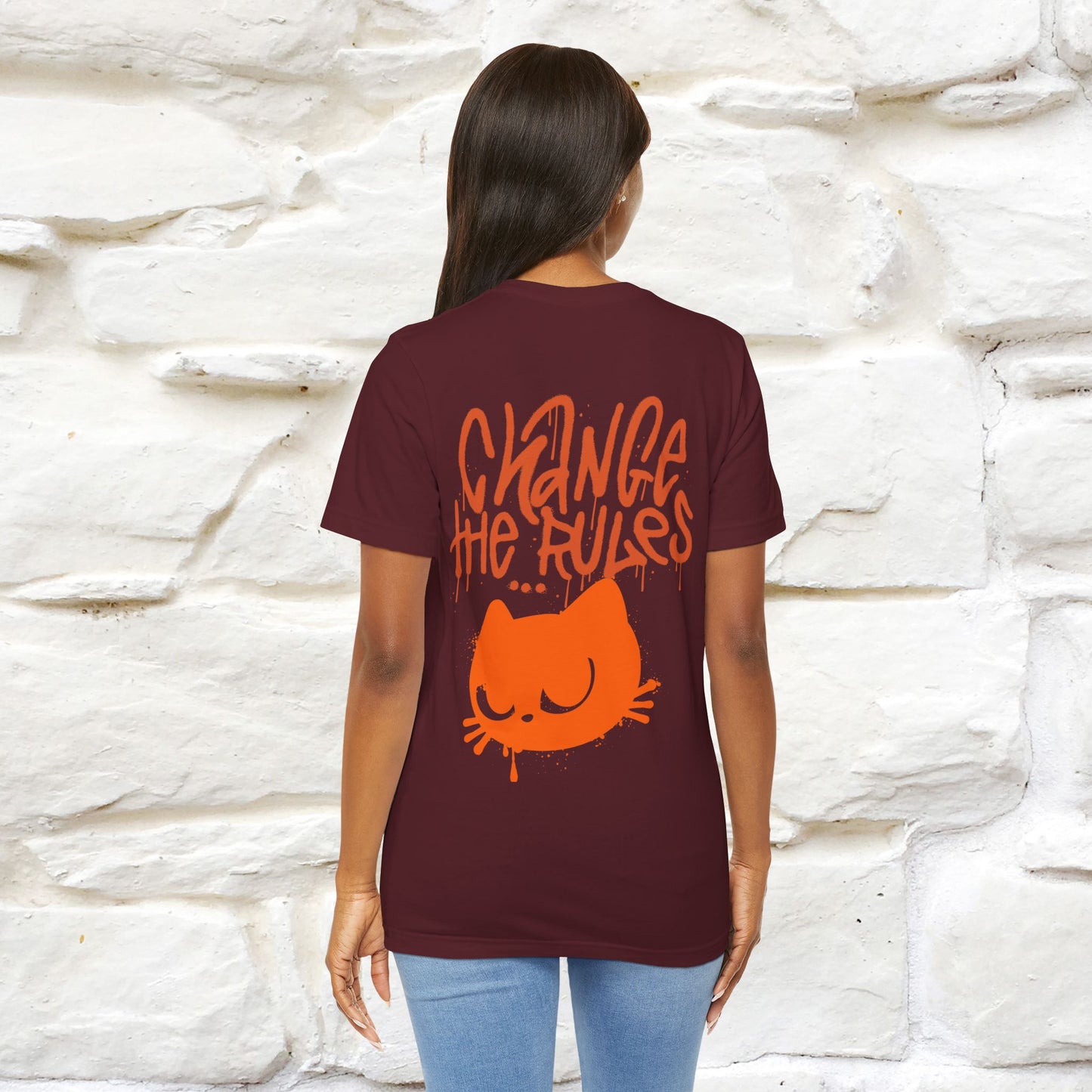 ''Change The Rules'' - Cat T-shirt -Nunu&Miao Studio - Nunu&Miao Studio