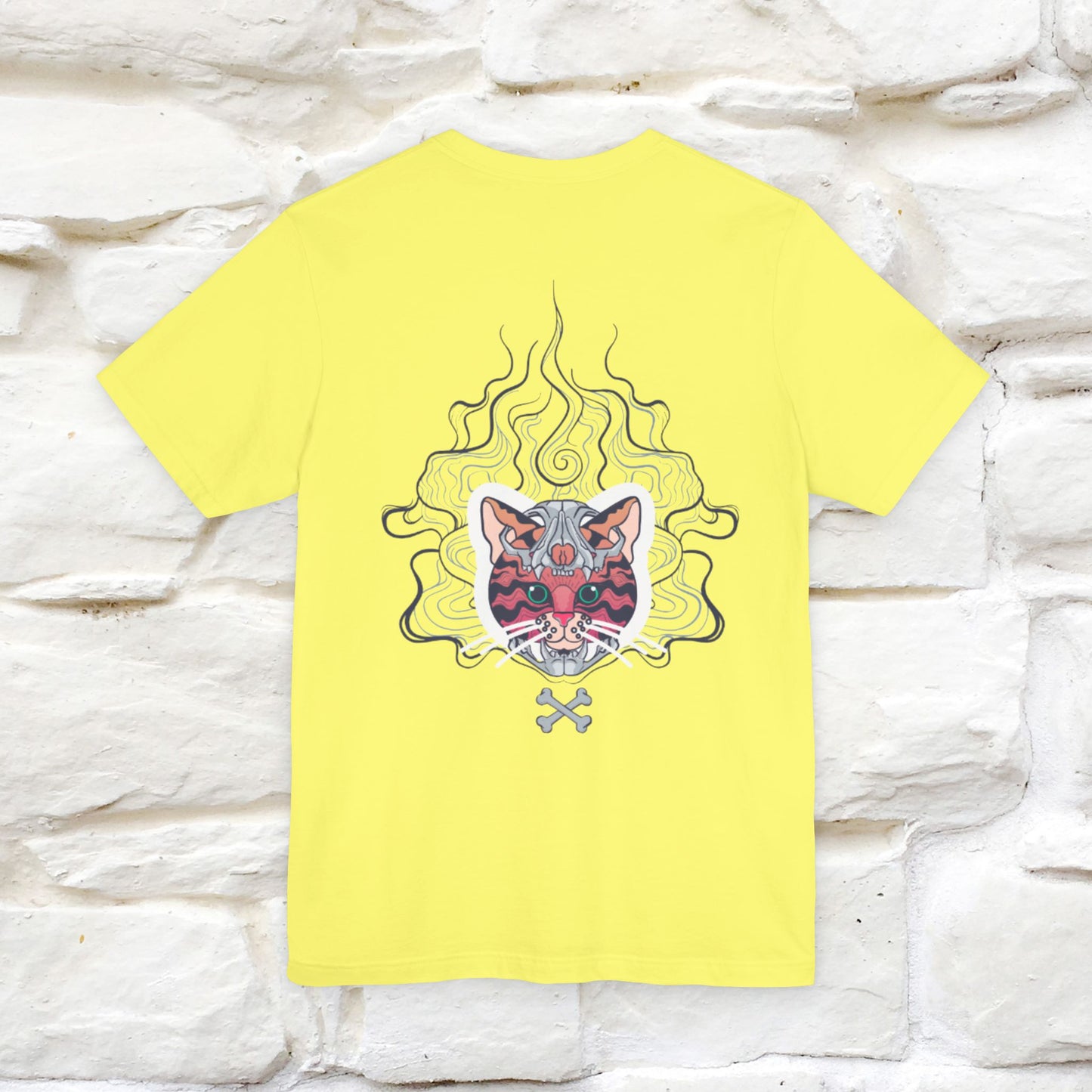 ''Air Fire Cat'' | Cat T-Shirt Front and Back Design | Nunu&Miao Studio