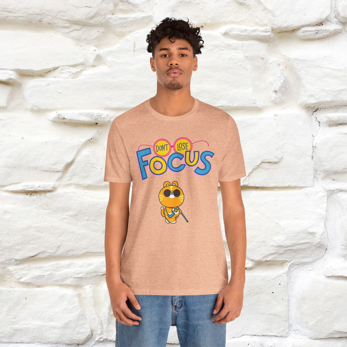 Don’t Lose Focus Cat T-Shirt for Men & Women | 100% Cotton* Motivational & Funny Tee