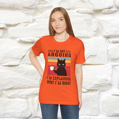 Non sto discutendo, sto spiegando perché ho ragione T-shirt con gatto per uomo e donna | 100% cotone* Maglietta divertente