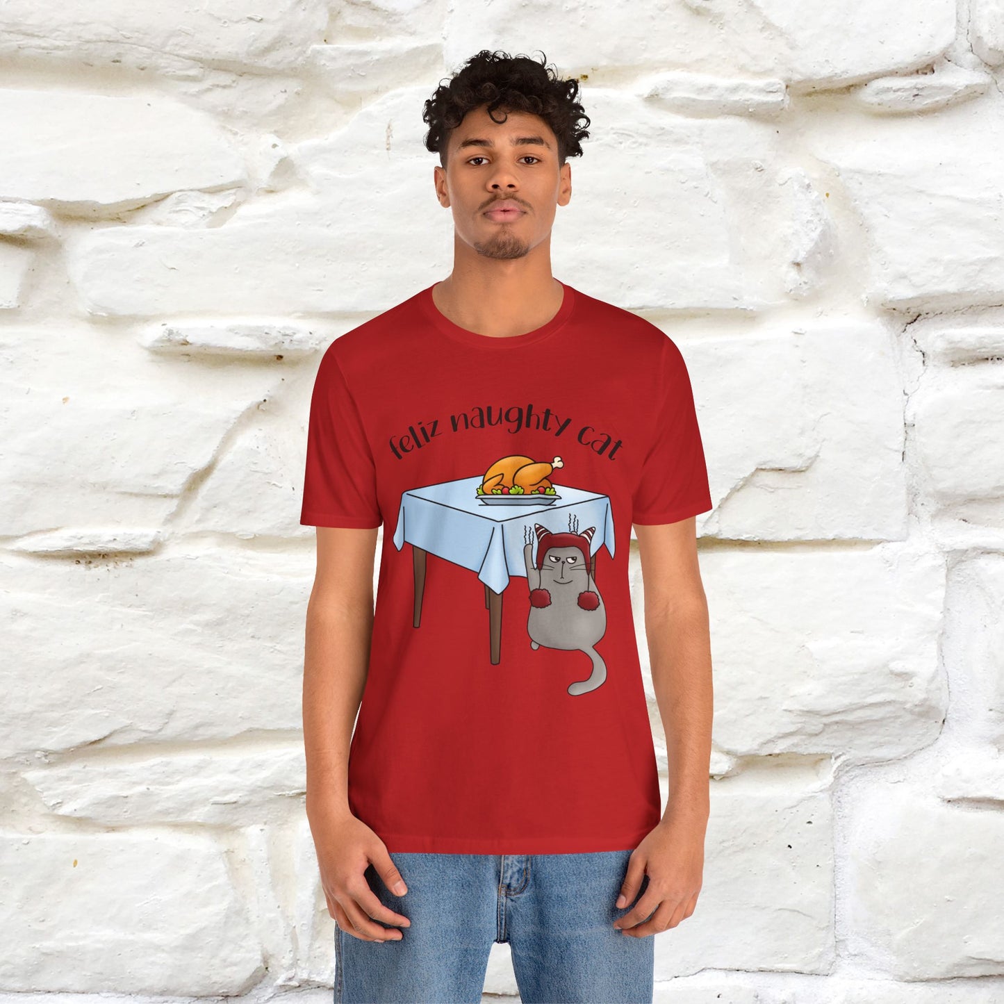 "Feliz Naughty Cat" |Funny Cat T-Shirt | Nunu&Miao Studio