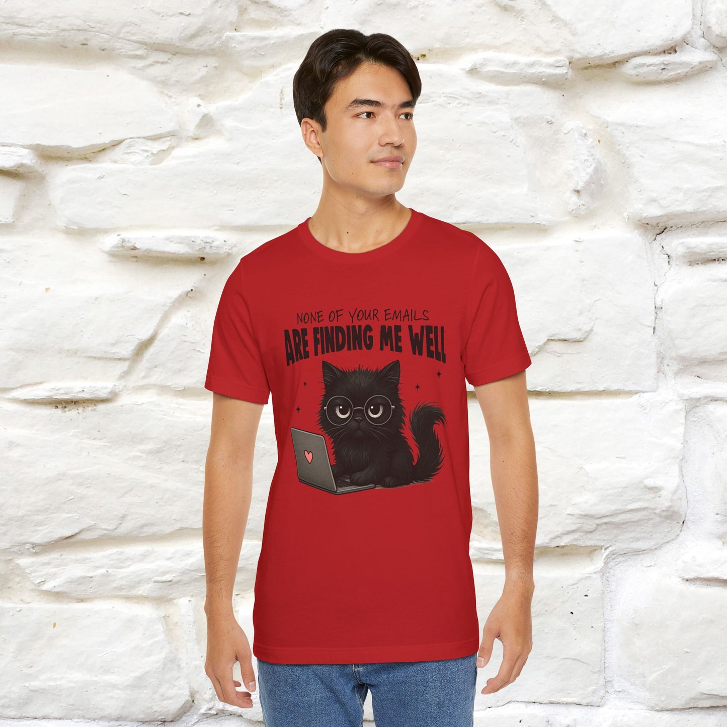 "None of your Emails Are Finding Me Well" Cat T-Shirt | Nunu&Miao Studio