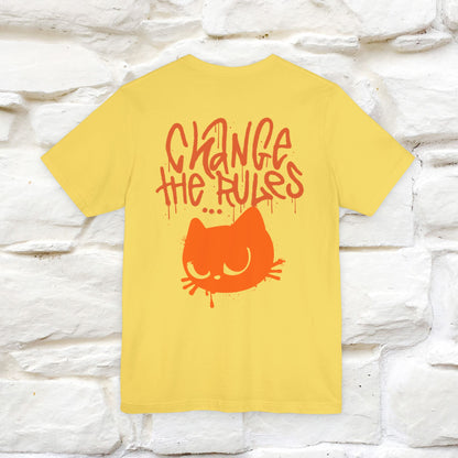 ''Change The Rules'' - Cat T-shirt -Nunu&Miao Studio