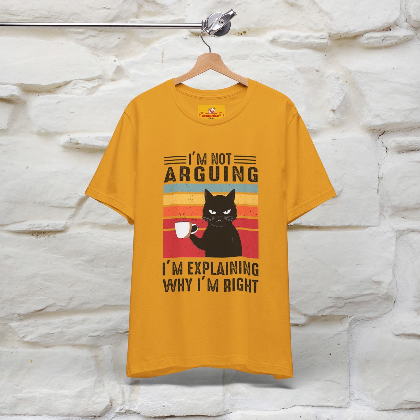 Non sto discutendo, sto spiegando perché ho ragione T-shirt con gatto per uomo e donna | 100% cotone* Maglietta divertente