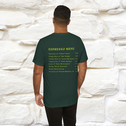 "More Espresso Less Depresso" |Cat T-Shirt | Nunu&Miao Studio