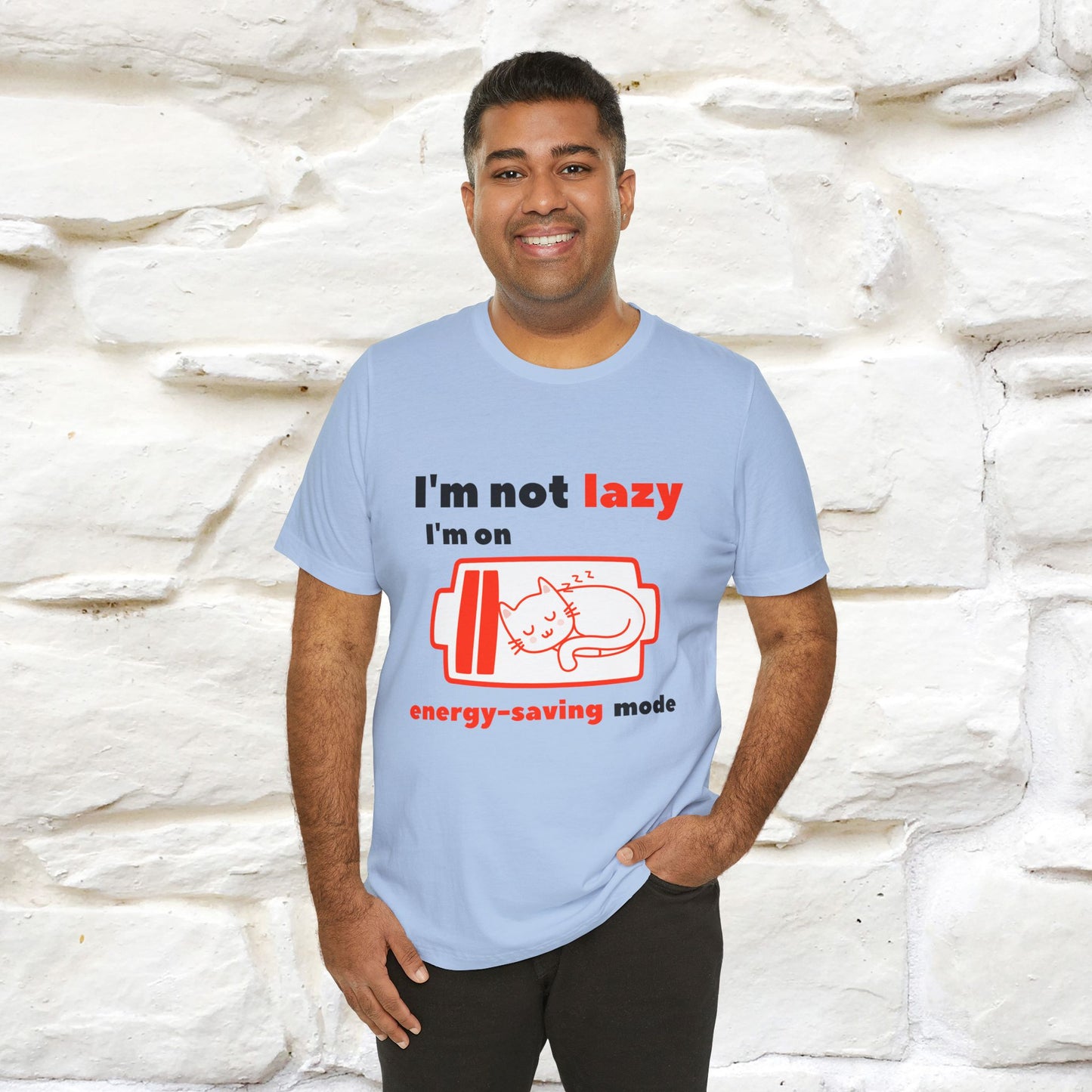''I am Not Lazy...'' Cat T-Shirt | Nunu&Miao Studio
