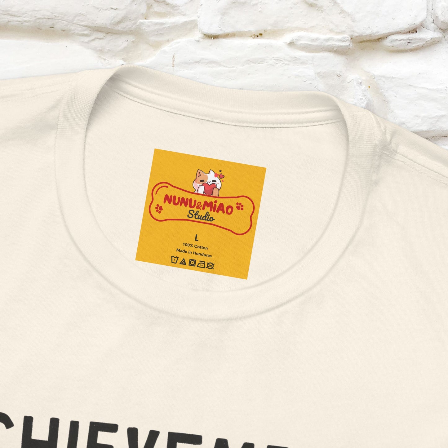 "Achievement Unlocked Bare Minimum." |Cat T-Shirt | Nunu&Miao Studio