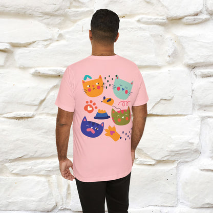 ''The Power Of Meow'' Cat T-Shirt Front and Back Design | Nunu&Miao Studio