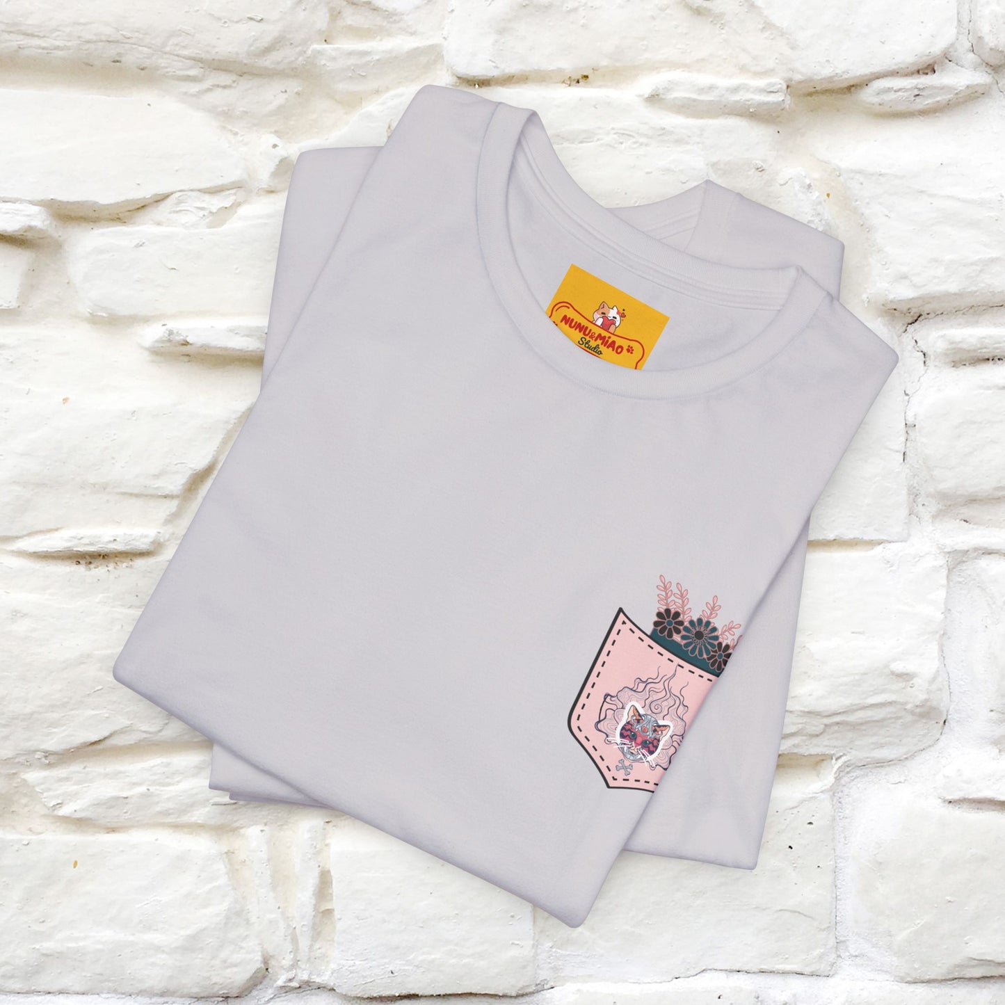 ''Air Fire Cat'' | Cat T-Shirt Front and Back Design | Nunu&Miao Studio