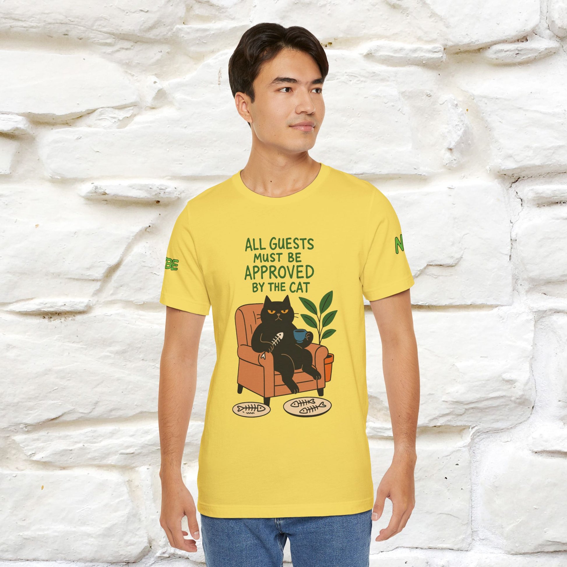 "All Guest Must Be Approved By The Cat - NO,MAYBE" Cat T-shirt |Nunu&Miao Studio - Nunu&Miao Studio