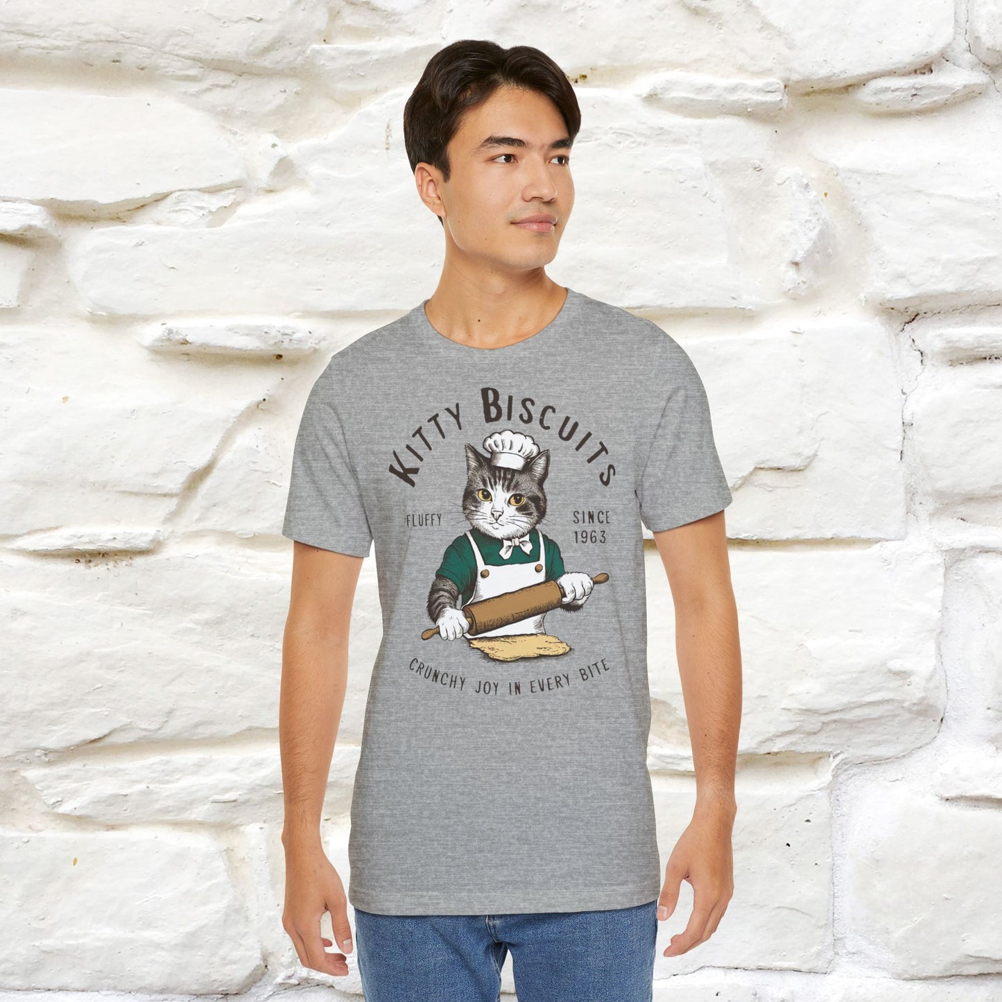 Kitty Biscuits Crunchy Joy T-Shirt | Cat Lover’s Delight for Men & Women | 100% Cotton*