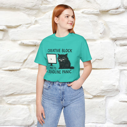 "Creative Block Meets Deadline..." |Cat T-Shirt | Nunu&Miao Studio
