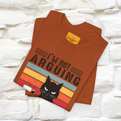 Non sto discutendo, sto spiegando perché ho ragione T-shirt con gatto per uomo e donna | 100% cotone* Maglietta divertente