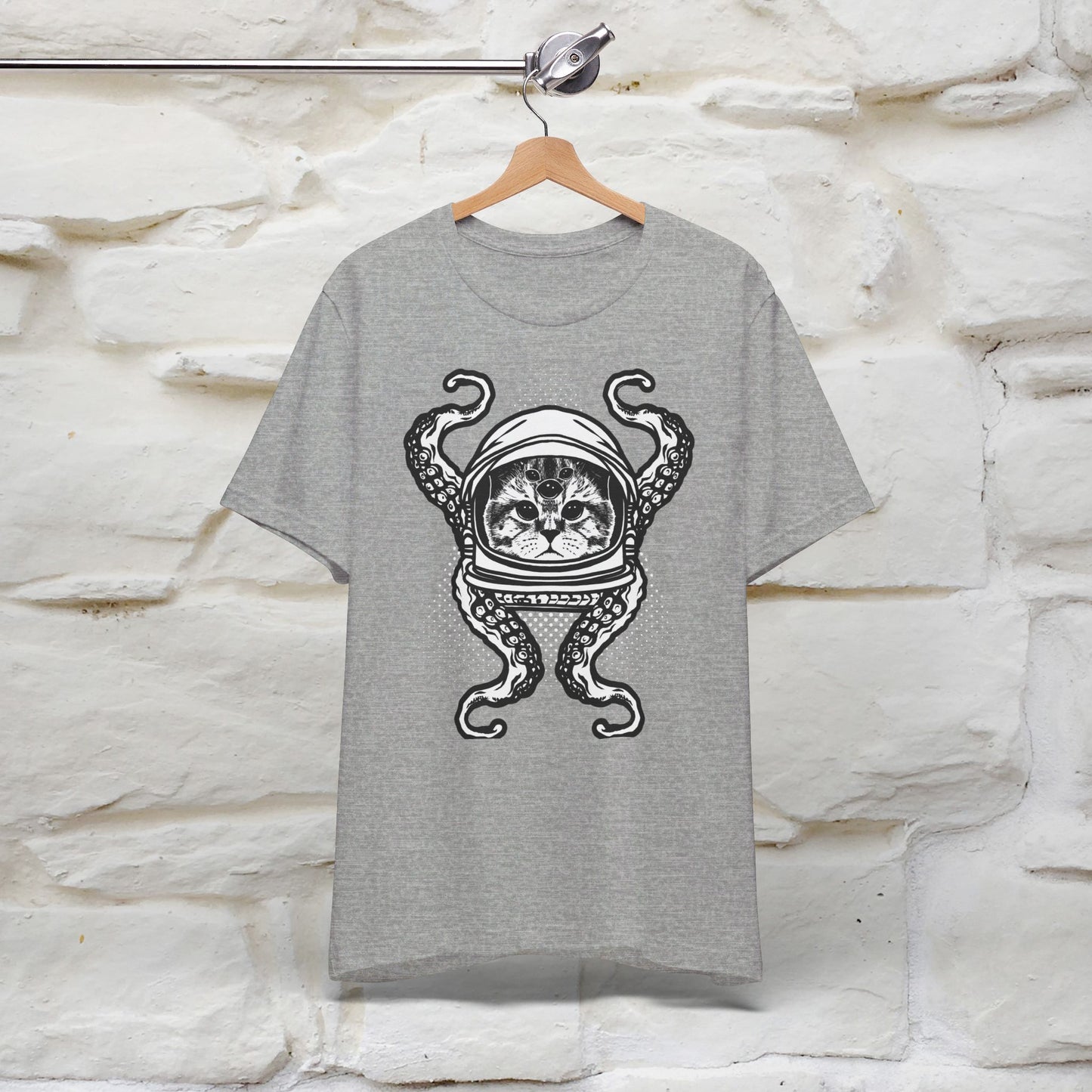 ''OctoCat Fusion''  Cat T-shirt for Man 100% Cotton. - Nunu&Miao Studio