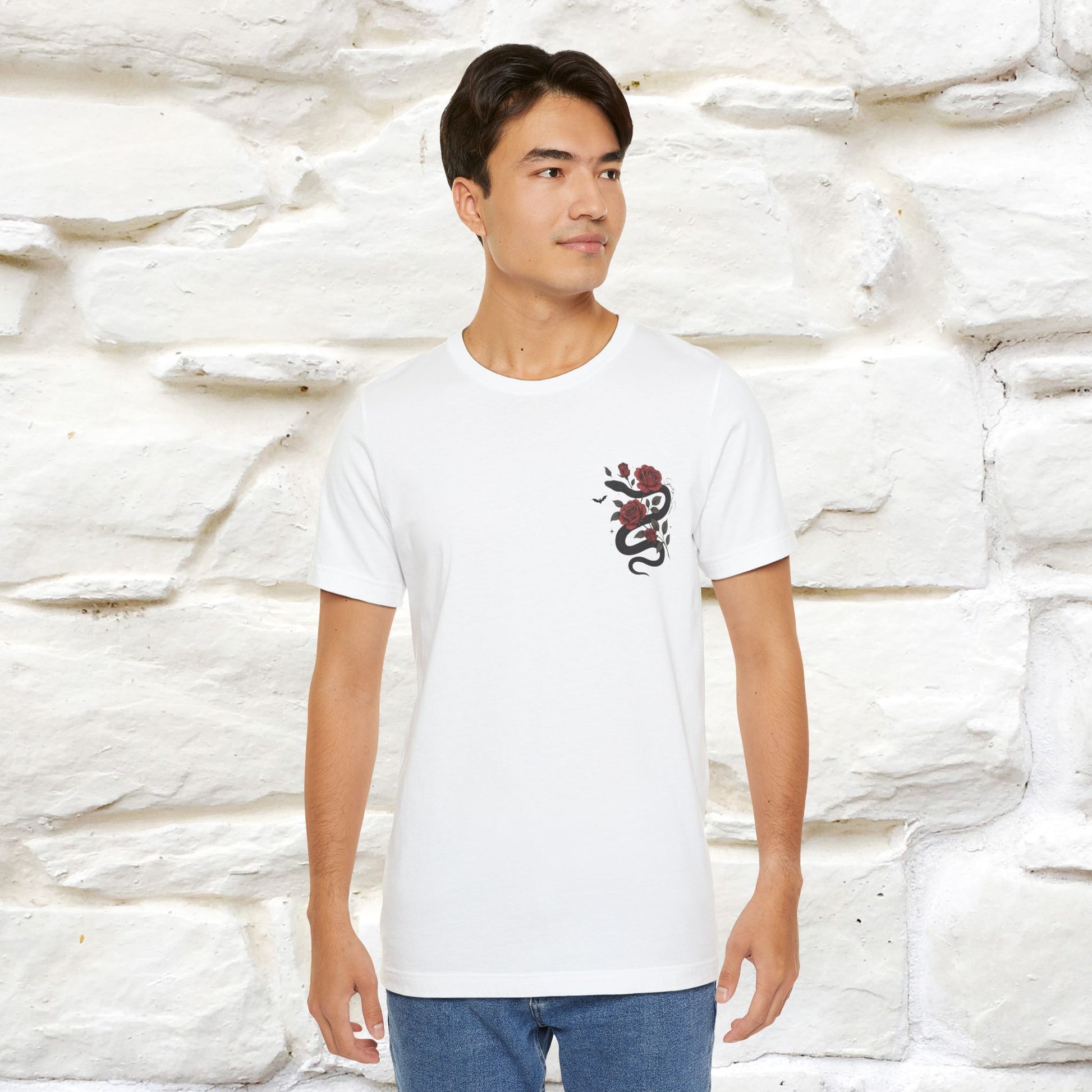 "The Rose and The Snake " Halloween T-shirt |Nunu&Miao Studio - Nunu&Miao Studio