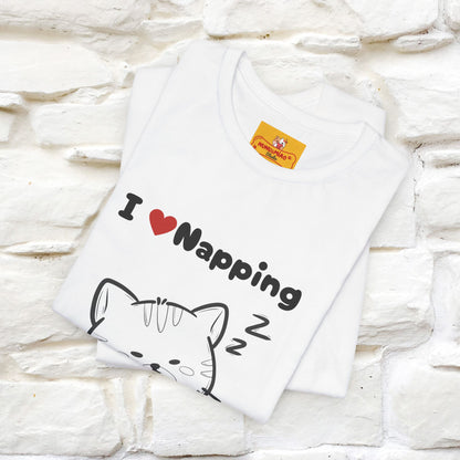 "I Love Napping" Cat T-Shirt | Nunu&Miao Studio - Nunu&Miao Studio