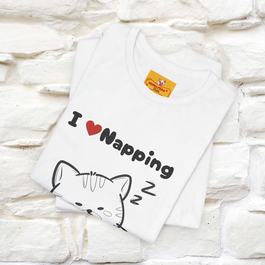 "I Love Napping" Cat T-Shirt | Nunu&Miao Studio - Nunu&Miao Studio