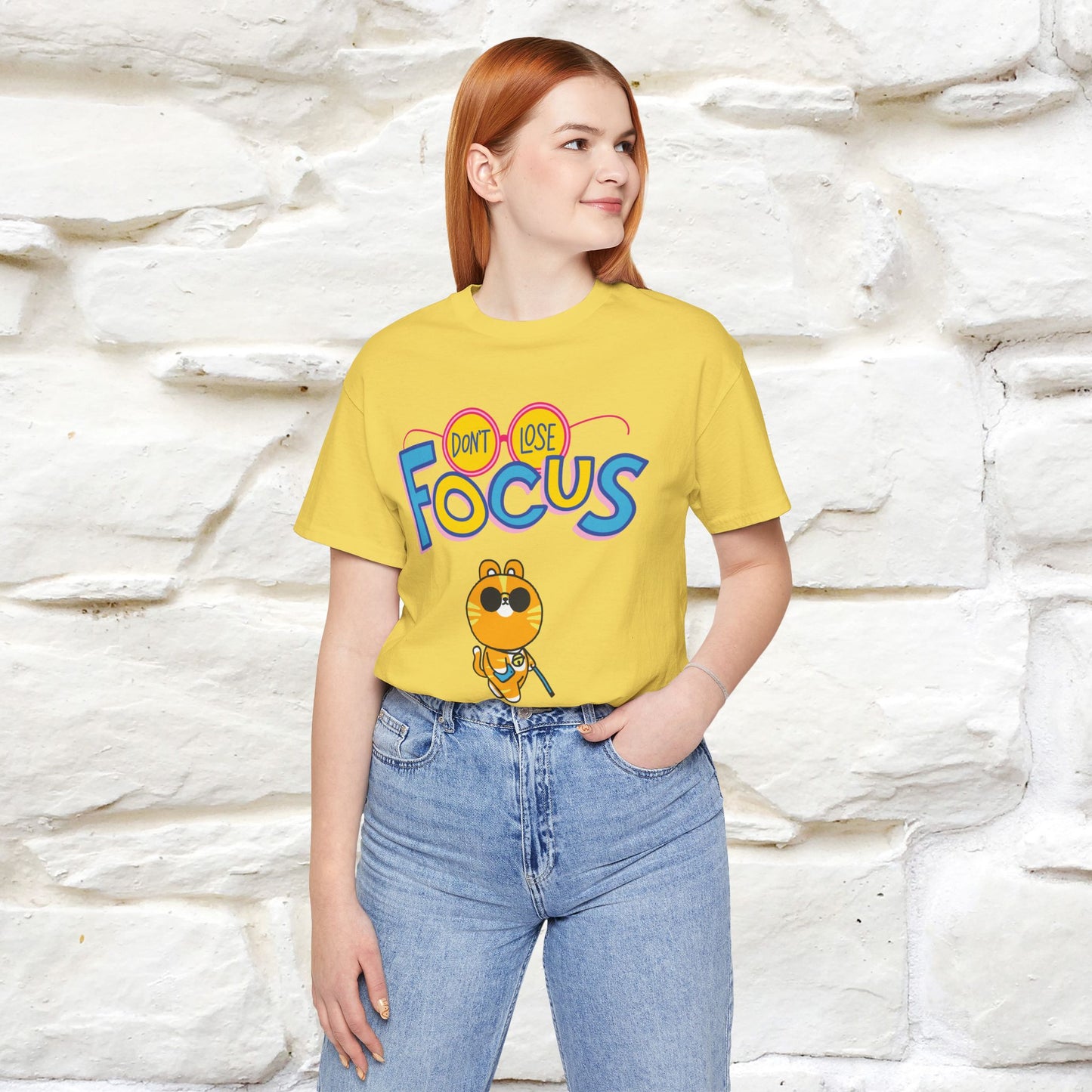 ''Don’t Lose Focus'' Cat T-Shirt | Nunu&Miao Studio