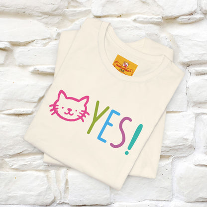 "Yes, Just Do It" Cat T-Shirt| Front & Back Design | Nunu&Miao Studio