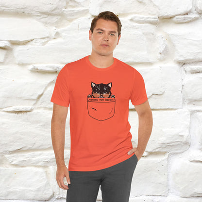 ''Judging You Silently'' | Cat T-Shirt for Men | Nunu&Miao Studio