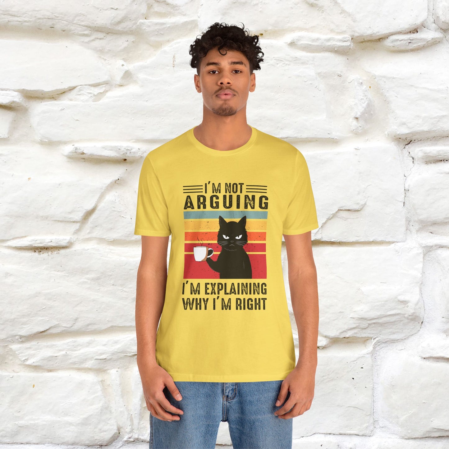 Non sto discutendo, sto spiegando perché ho ragione T-shirt con gatto per uomo e donna | 100% cotone* Maglietta divertente