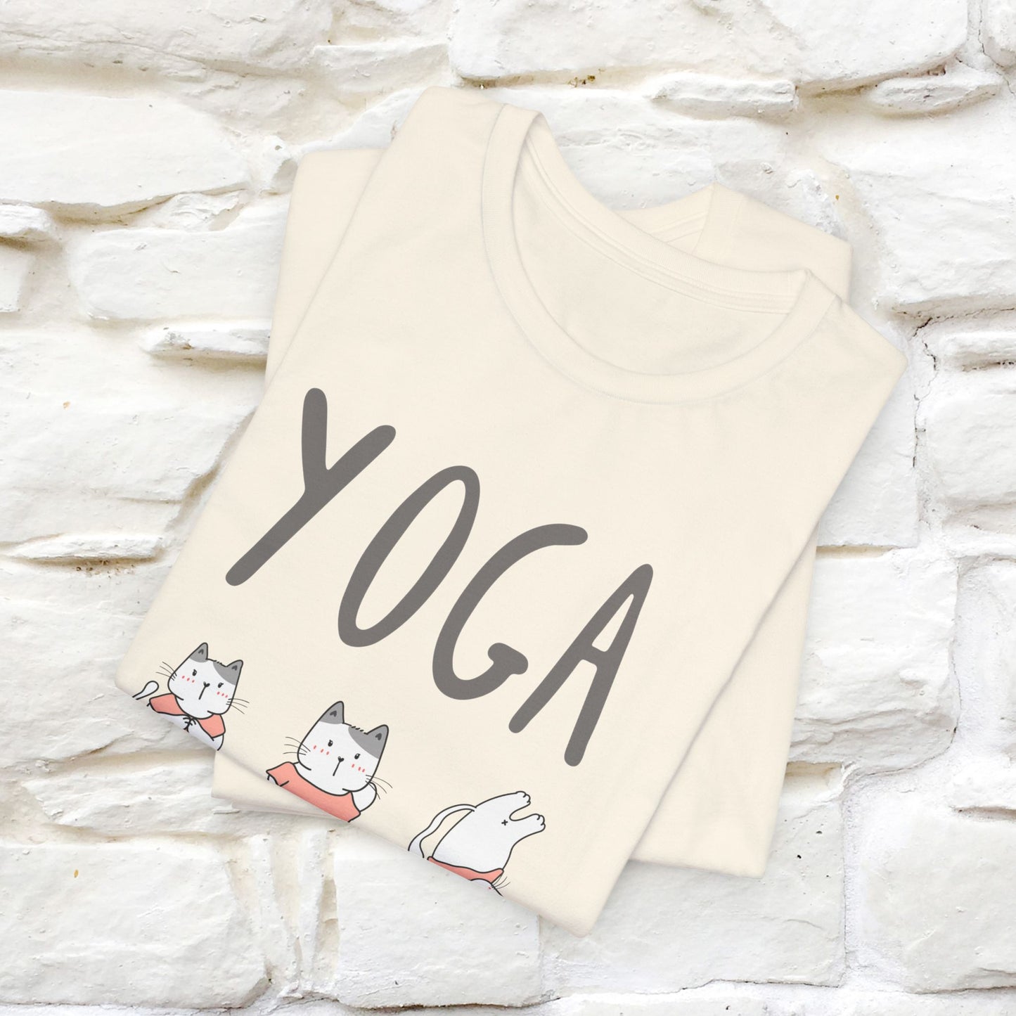 The Real Yoga Challenge Cat T-Shirt for Men & Women | 100% Cotton* Funny & Comfortable Tee