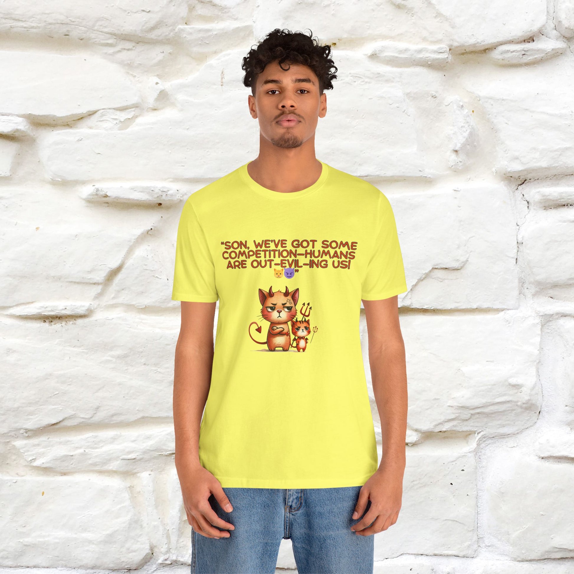 "Humans Are Out-Evil-Ing Us." Cat  T-shirt |Nunu&Miao Studio - Nunu&Miao Studio