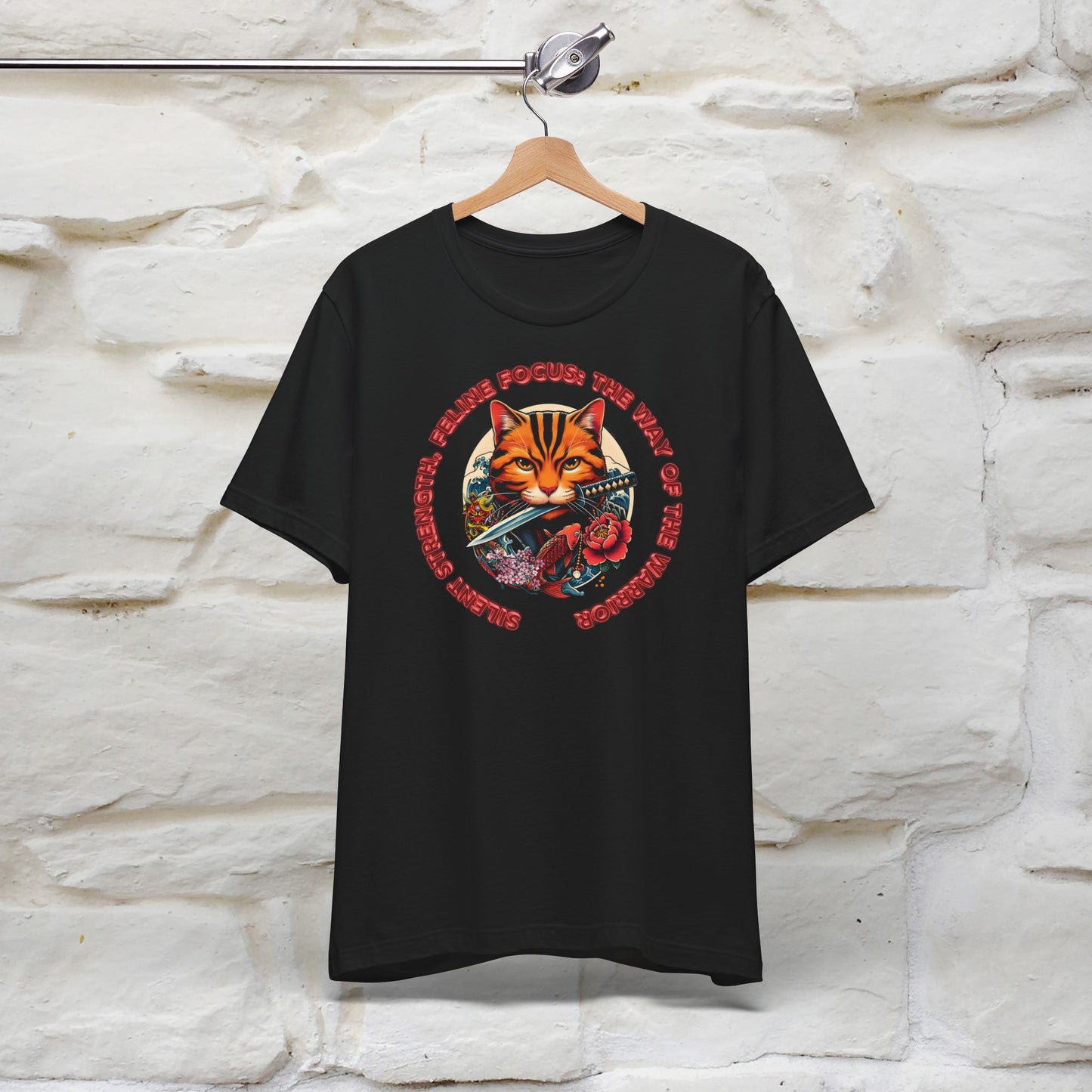 Silent Strength, Feline Focus: The Way of the Warrior" Cat T-Shirt for Men & Women | 100% Cotton*