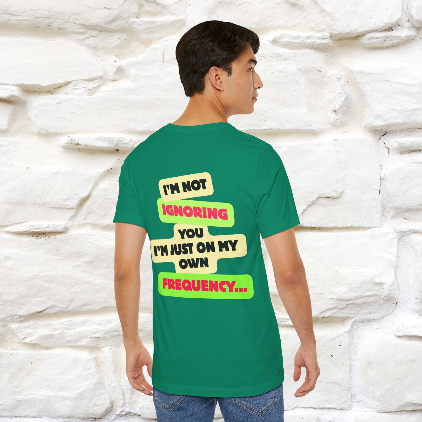 "I'm Not Ignoring You. I'm Just  .. " Cat T-Shirt | Front & Back Design | Nunu&Miao Studio
