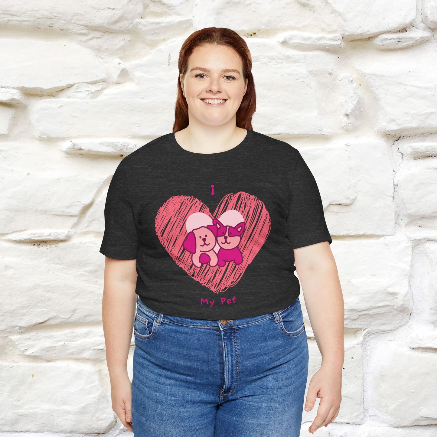 "I Love My Pet" Cat T-Shirt for Men & Women | 100% Cotton* | Celebrate Your Furry Friends