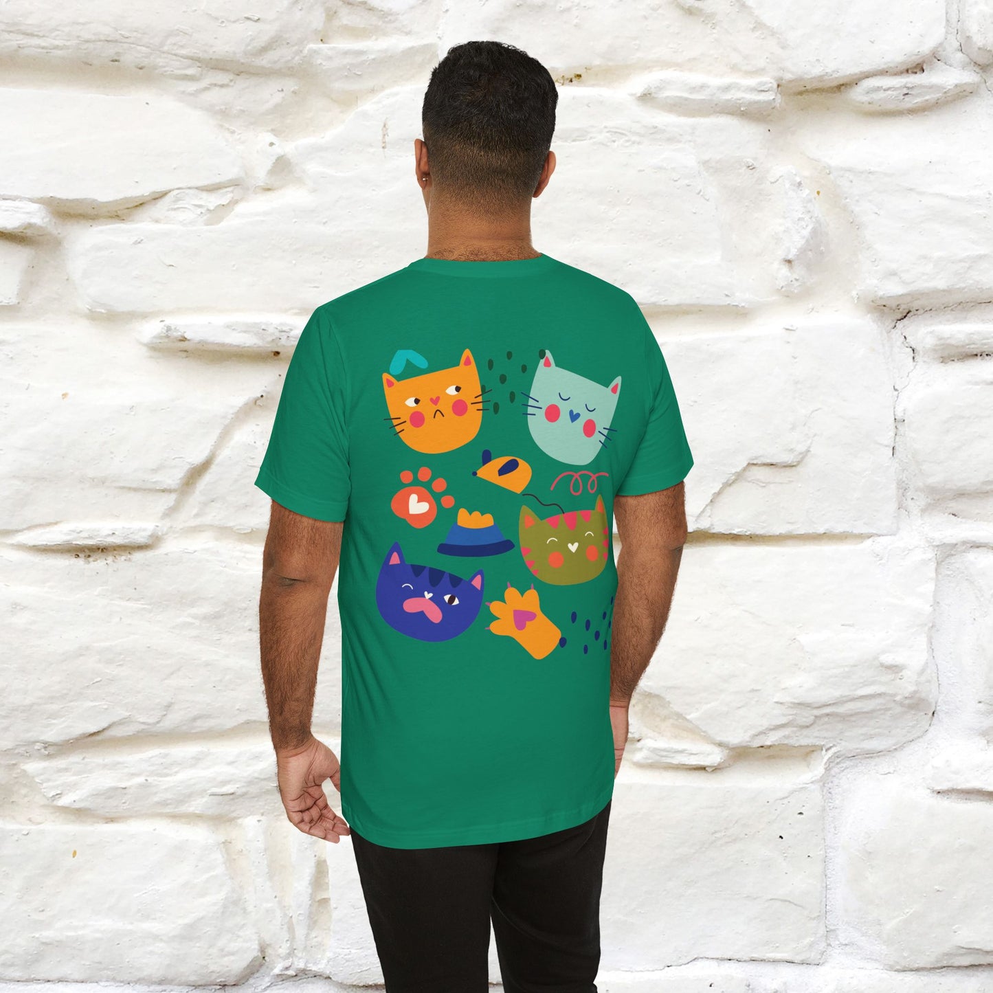 ''The Power Of Meow'' Cat T-Shirt Front and Back Design | Nunu&Miao Studio