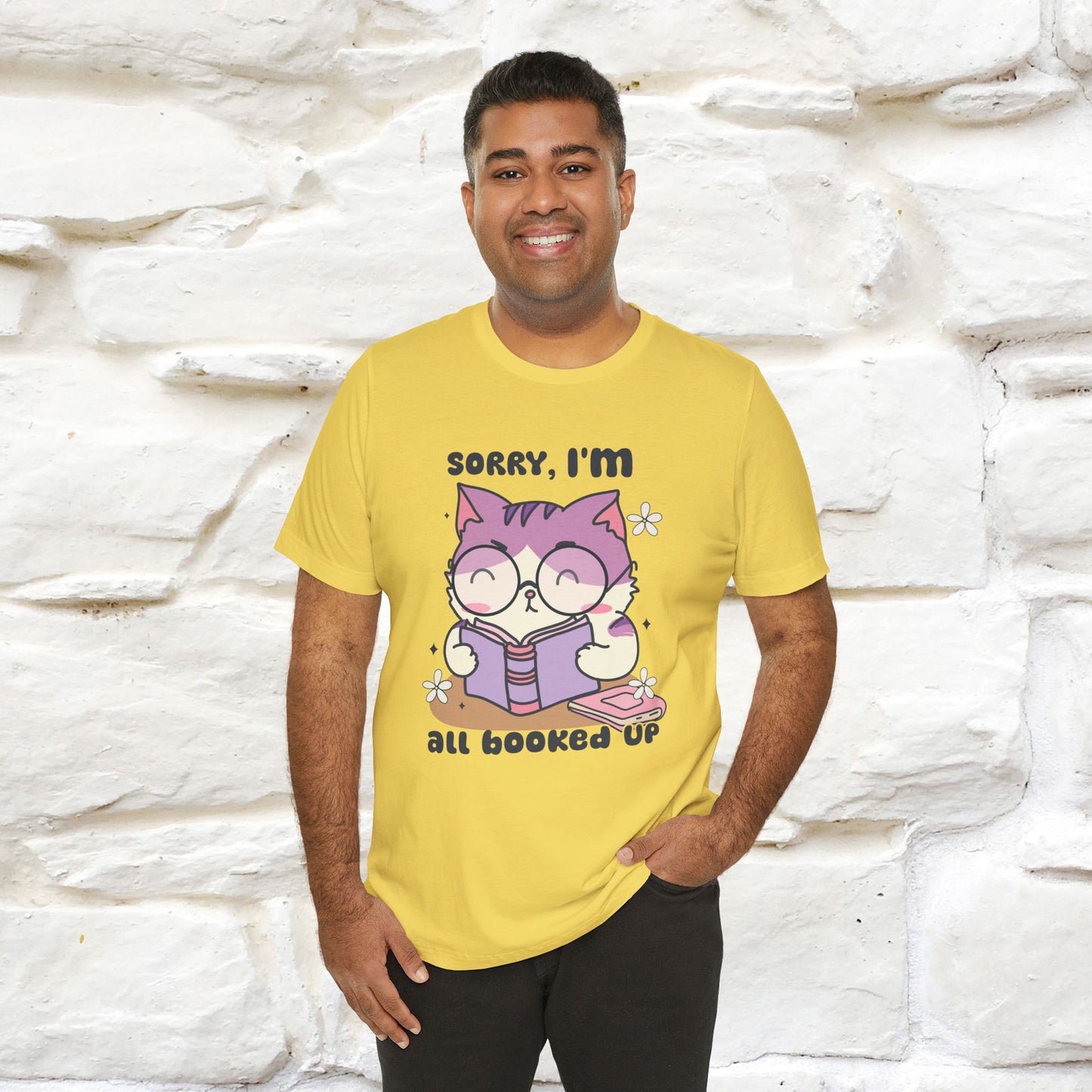 ''Sorry I am All Booked Up| Cute Cat T-Shirt |Nunu&Miao Studio