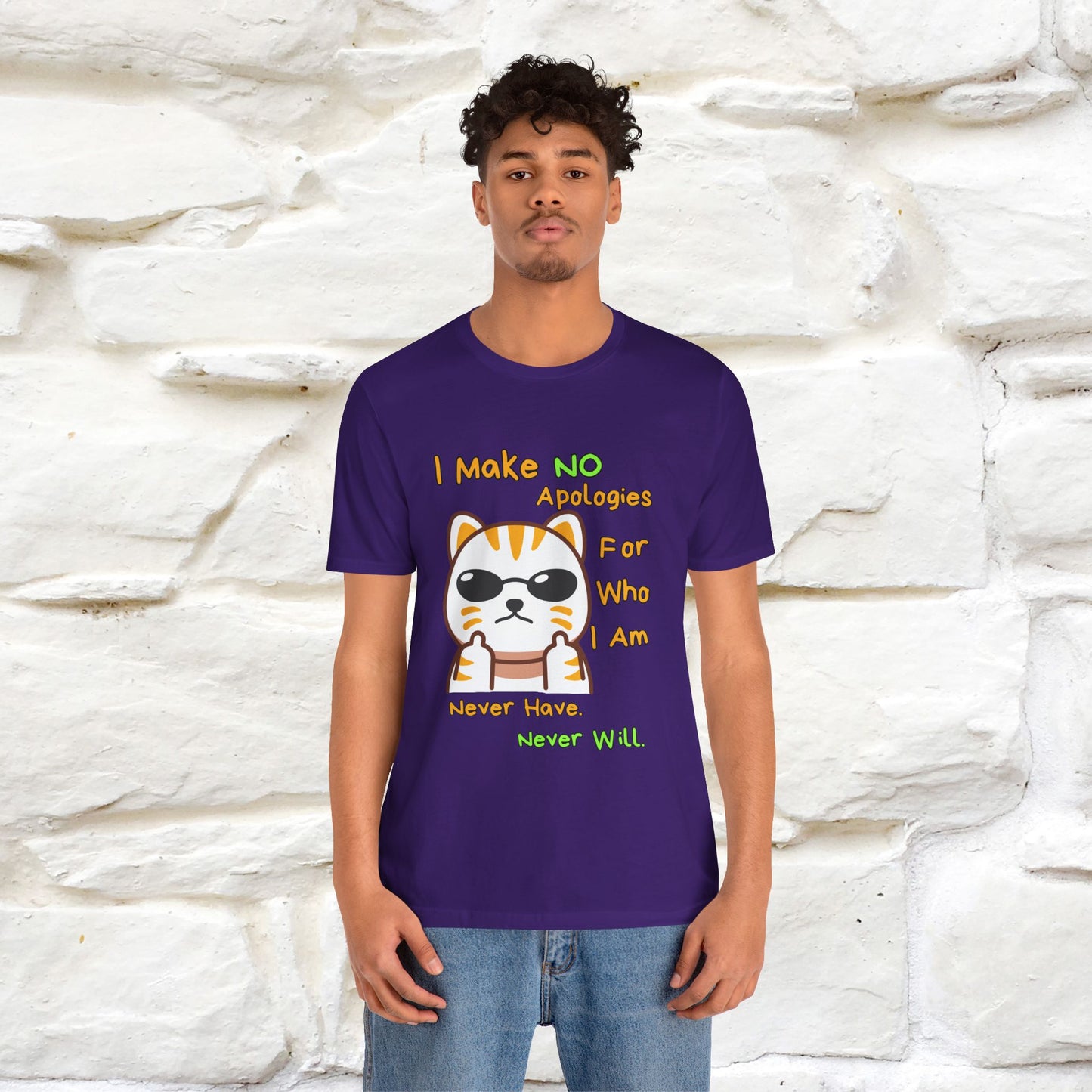"I Make No Apologies... " |Cat T-Shirt | Nunu&Miao Studio