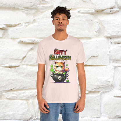 "Angry Cat Happy Halloween" Cat  T-shirt |Nunu&Miao Studio