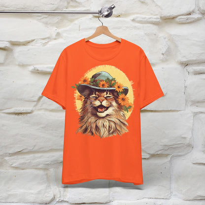 ''Let Your Smile Shine'' Cat T-shirt for Women 100% Cotton* - Nunu&Miao Studio