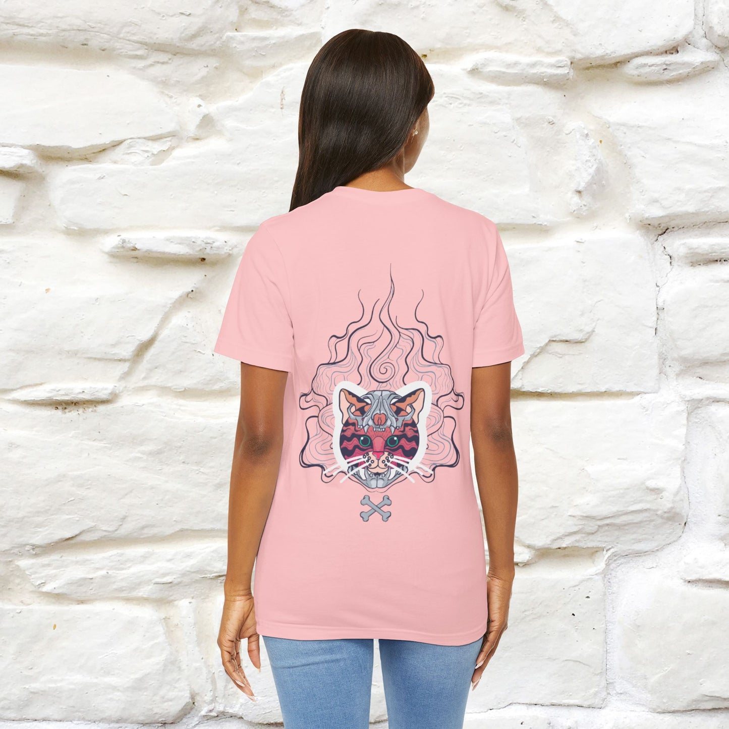 ''Air Fire Cat'' | Cat T-Shirt Front and Back Design | Nunu&Miao Studio