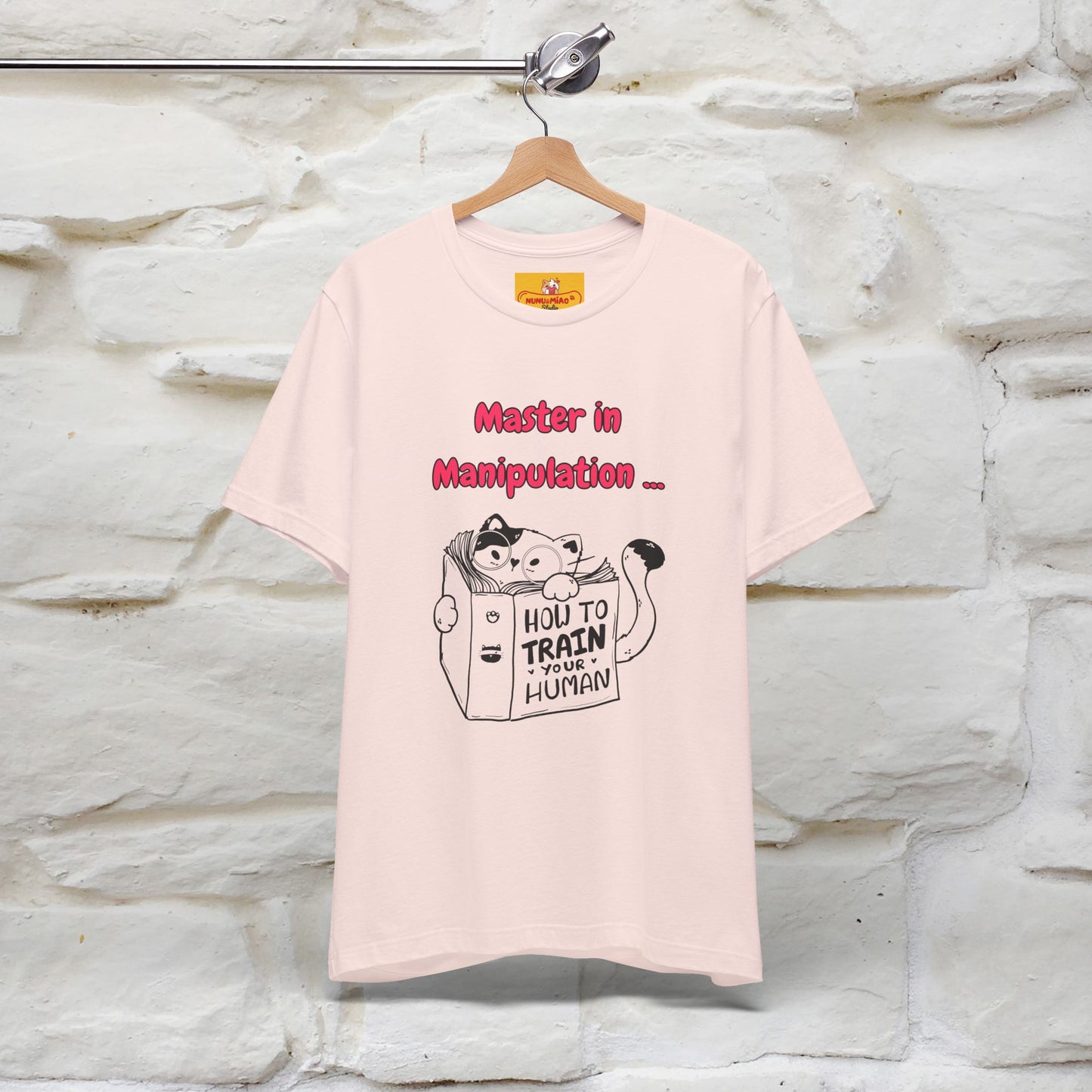 ''Master In Manipulation. How To Train Your Human '' Cat T-Shirt | Nunu&Miao Studio - Nunu&Miao Studio