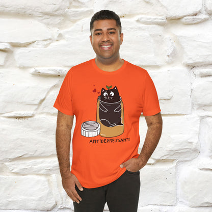 "Antidepressants" Funny Cat T-Shirt for Men & Women | 100% Cotton* 🐾