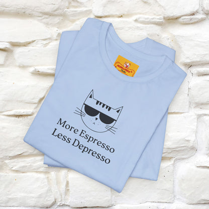 "More Espresso Less Depresso" |Cat T-Shirt | Nunu&Miao Studio