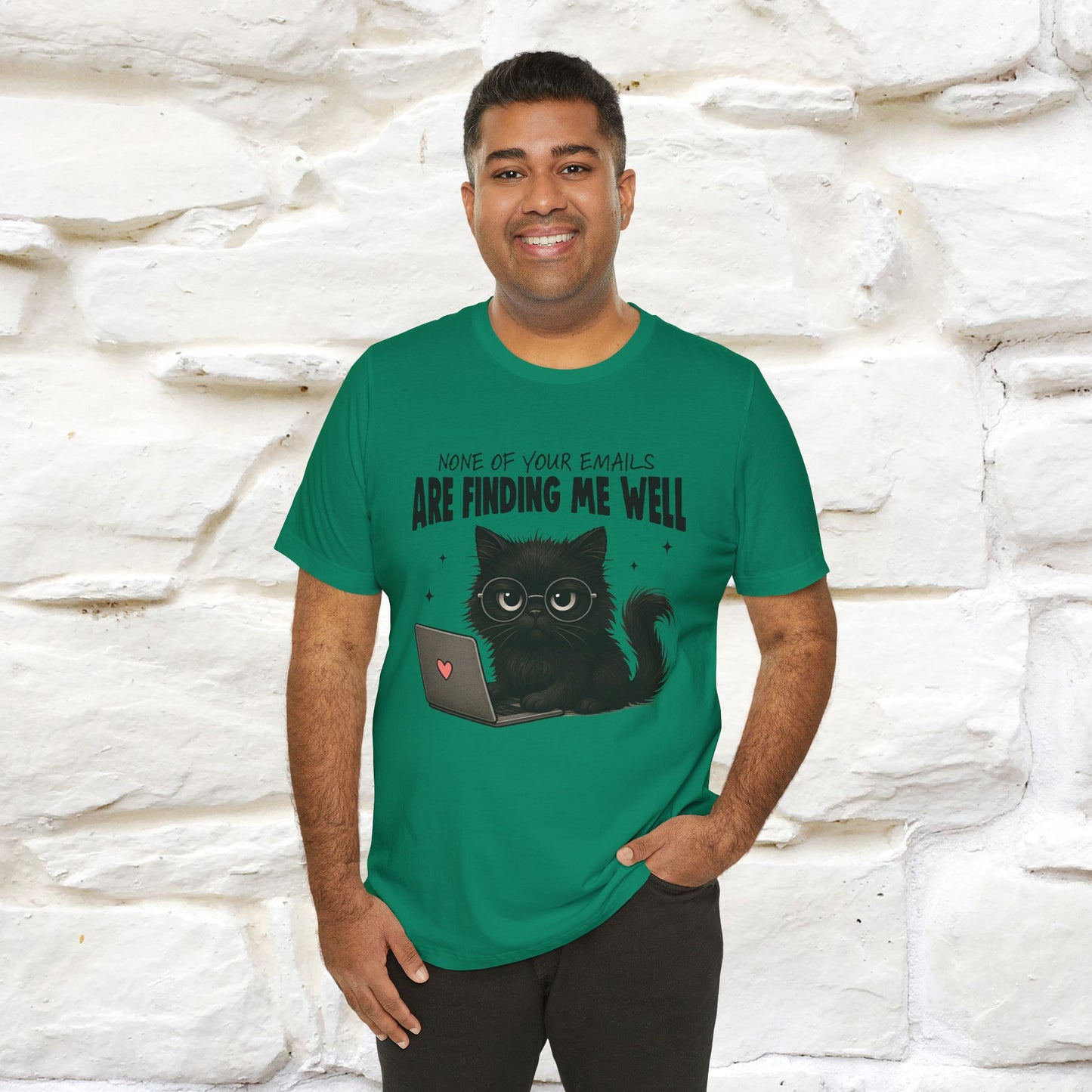 "None of your Emails Are Finding Me Well" Cat T-Shirt | Nunu&Miao Studio