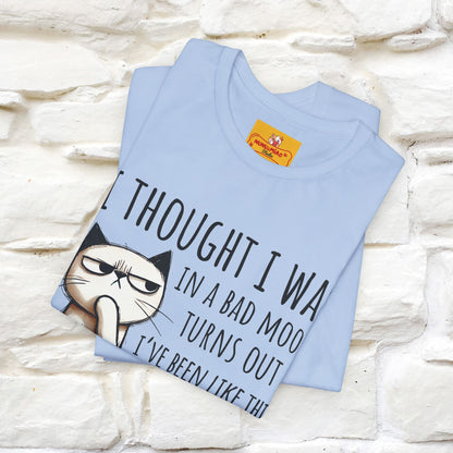 "I Thought I was In A Bad Mood.. " Cat  T-shirt |Nunu&Miao Studio