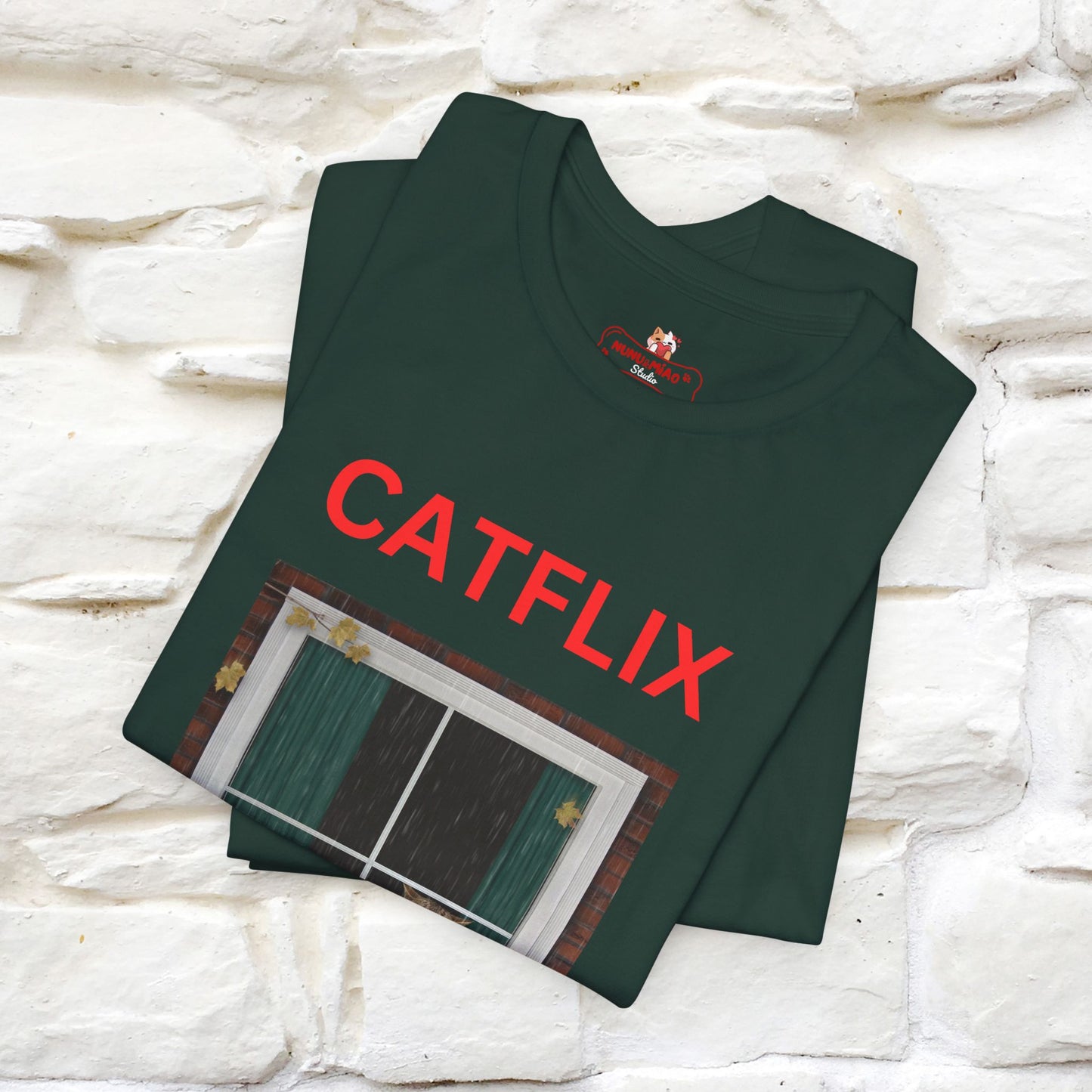 "Catflix" Cat T-shirt for Men & Women| 100% Cotton* 🐾