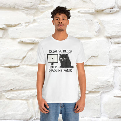 "Creative Block Meets Deadline..." |Cat T-Shirt | Nunu&Miao Studio