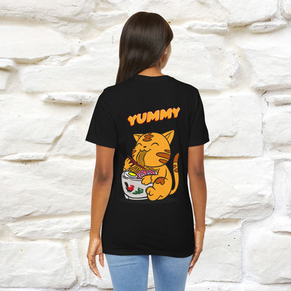 "Yummy" Cat T-shirt for Men & Women | Front & Back Design | 100% Cotton*