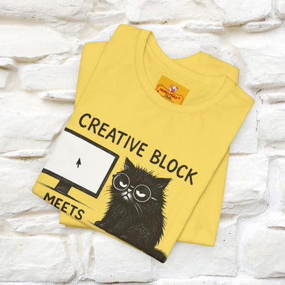 "Creative Block Meets Deadline..." |Cat T-Shirt | Nunu&Miao Studio