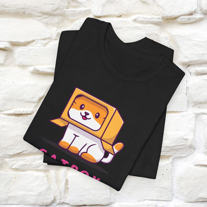 "Catbox Sitting" Funny Cat T-Shirt for Men & Women | 100% Cotton*