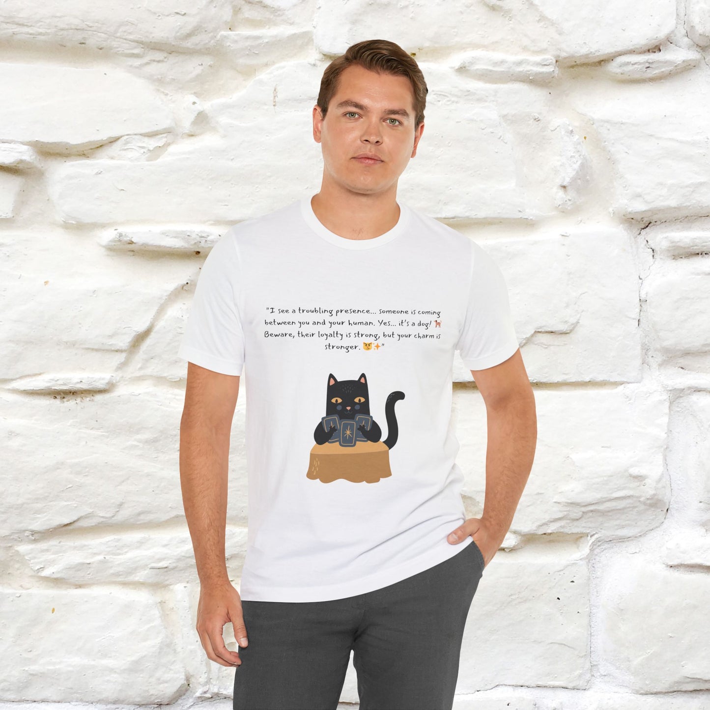 "The Cat's Tarot: Secrets Revealed" Cat T-Shirt for Men & Women | 100% Cotton*