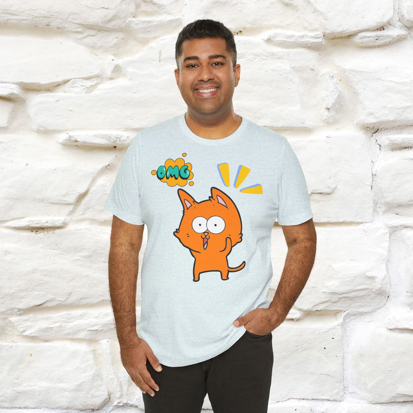 OMG Cat T-Shirt for Men & Women | 100% Cotton* Funny & Bold Tee