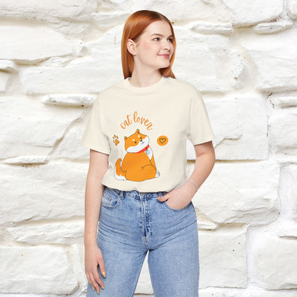 "Cat Lover" T-Shirt for Men & Women | 100% Cotton | Purrfect Gift for Cat Enthusiasts